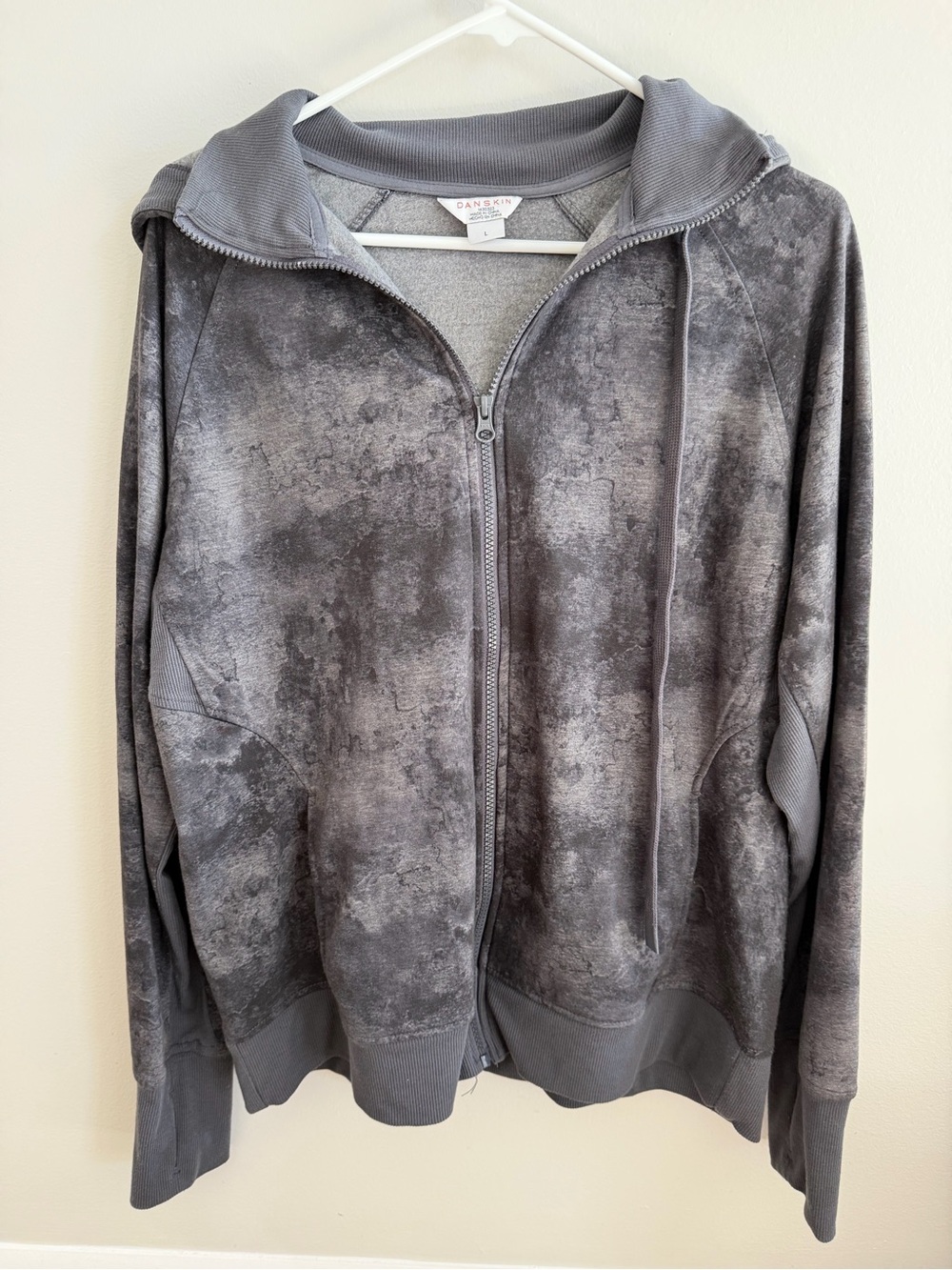 Danskin Gray Full Zip Hooded Jacket – Women’s Size Large